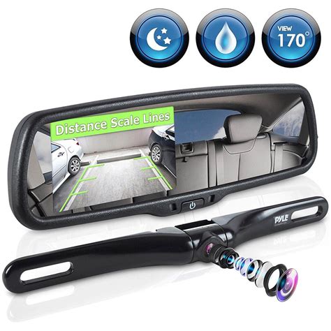 hidden camera rear view mirror|rear view mirror recording camera.